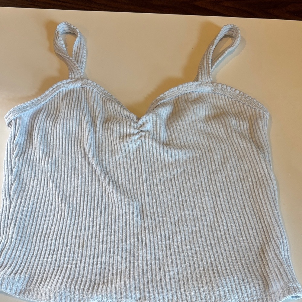 Forever 21 Sky Blue Ribbed Camisole